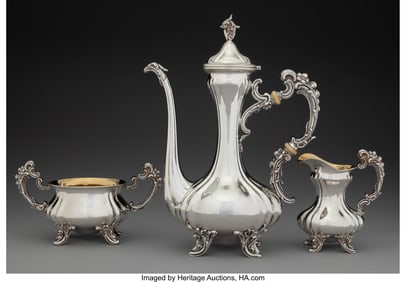 74447: A Three-Piece William B. Kerr & Co. Partial Gilt