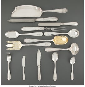 74352: Forty-Seven Tiffany & Co. Marquise Pattern Silve