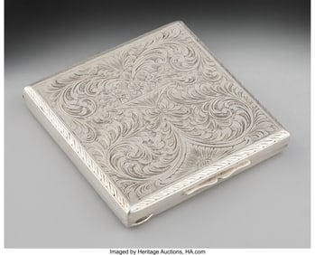74452: A Gino Laffi Silver Covered Box, Lima, Peru, lat
