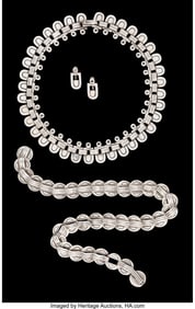 74464: Two Hector Aguilar Silver Necklaces and Pair of