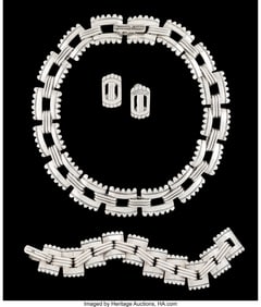 74465: A Four-Piece Hector Aguilar Silver Jewelry Suite