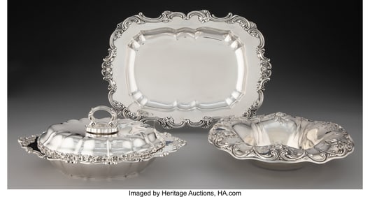 74375: A Collection of Three Gorham Mfg. Co. Table Arti