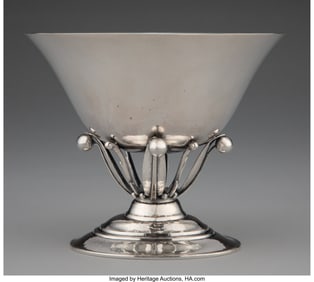 74493: A Georg Jensen No. 6 Silver Footed Bowl, Copenha