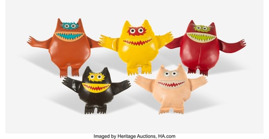 63092: Uniroyal Inc. Group of Five Nauga Dolls USA, de