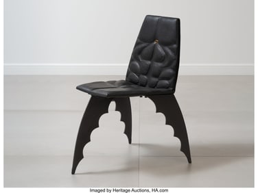 63029: Alex Locadia Batman Chair USA, 1989 Leather, ste