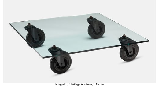 63037: Gae Aulenti Tavolo con Ruote Coffee Table Fonta