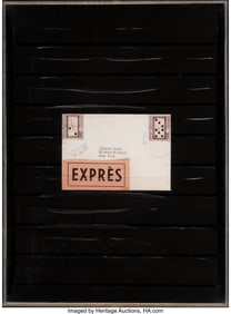 63120: Donald Evans Dominos circa 1975 Watercolor and