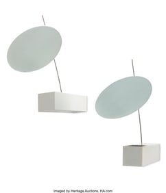 63049: Ingo Maurer Pair of Zero.One Wall Sconces Ingo