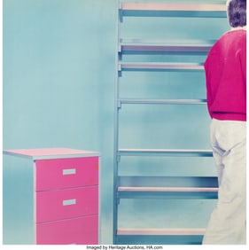 63156: Iris Binor Untitled (Blue and Red Interiors) (tw