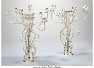 63079: Borek Šípek Pair of Simon Candelabra Driade Cz