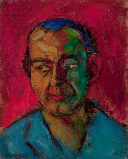 ARTURO PACHECO ALTAMIRANO (Chilean, 1903-1978) A: ARTURO PACHECO ALTAMIRANO (Chilean, 1903-1978) Autorretrato (self-portrait) O