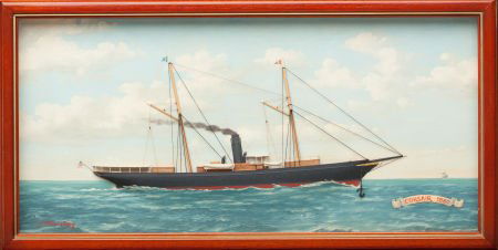 A SET OF FOUR DIORAMAS OF HISTORIC SHIPS 20th ce: A SET OF FOUR DIORAMAS OF HISTORIC SHIPS20th century15 x 30 x 1-3/4 inches (38.1 x 7.6