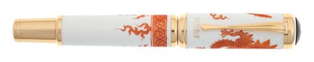 MONTBLANC: YEAR OF THE GOLDEN DRAGON LIMITED EDI: MONTBLANC: YEAR OF THE GOLDEN DRAGON LIMITED EDITION 888 18K GOLD AND PORCELAIN FOUNTAIN PEN