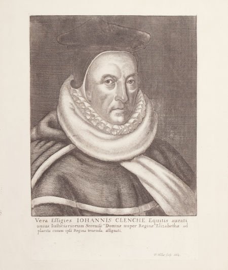 WENCESLAUS HOLLAR (Czech, 1606-1677) Vera Effigi: WENCESLAUS HOLLAR (Czech, 1606-1677) Vera Effigies Iohannis Clenche, Equitis Aurati 