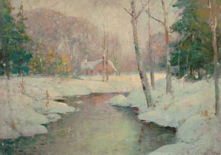 GEORGE THOMPSON PRITCHARD (American, 1878-1962) : GEORGE THOMPSON PRITCHARD (American, 1878-1962) Winter Landscape Oil on canva