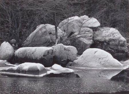 JOHN SEXTON (American, b. 1953) Boulders Gelatin: JOHN SEXTON (American, b. 1953)BouldersGelatin silver print9-3/4 x 13-3