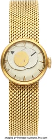 75058: Juvenia Gold Watch  Case: Round, 19 mm, 18k gold