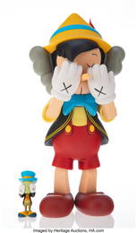 31016&colon; KAWS &lpar;b&period; 1974&rpar; Pinocchio &amp; Jiminy Cricket &lpar;two w