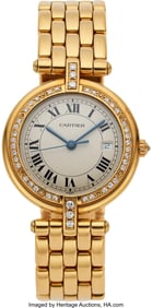 54099&colon; Cartier Panthere Vendome Yellow Gold Wristwatch 