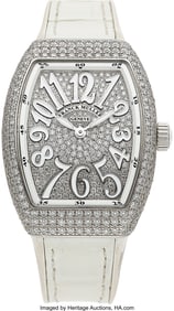 54113&colon; Franck Muller&comma; Lady's Vanguard Full Diamond Case