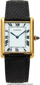54038&colon; Cartier&comma; Large 18k Gold Tank Louis "Automatique"