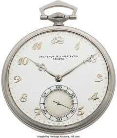 54131&colon; Vacheron & Constantin&comma; Fine Platinum Pocket Watc