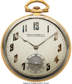 54132&colon; Patek Philippe&comma; Fine 18k White and Rose Gold Ope