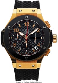 54047&colon; Hublot Big Bang 18k Rose Gold&comma; Titanium & Cerami