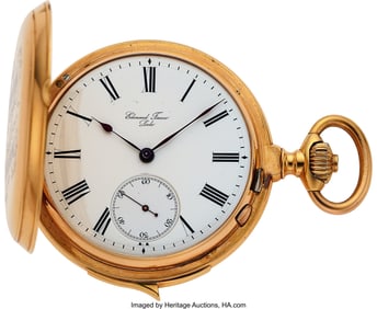 54140&colon; Edouard Faure&comma; Locle&comma; Fine Gold & Enamel Large M