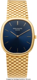 54148&colon; Patek Philippe&comma; 18k Yellow Gold Ellipse Ref&period; 383