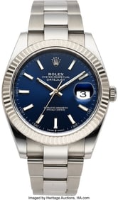 54068&colon; Rolex Datejust 41 mm &comma; Blue Dial Reference 12633