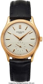 54163&colon; Patek Philippe&comma; Fine 18k Pink Gold Calatrava Ref