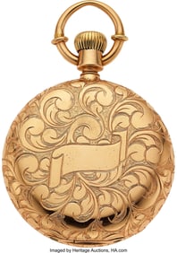 54272: E. Howard & Co. 18k Gold Series V, Rare Ornate A