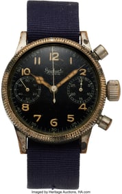 54281: Hanhart, Stainless Steel Aviator's Chronograph C
