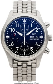54286: IWC Ref 3717 Stainless Steel Spitfire Chronograp
