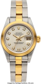 54307: Rolex Datejust Reference 69163 Two Tone Wristwat
