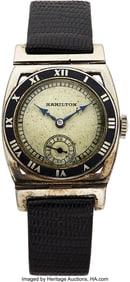 54227: Hamilton, "Piping Rock", 14k White Gold, Circa 1