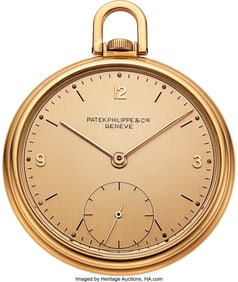 54233: Patek Philippe, 18k Pink Gold Open-Face Circa 19