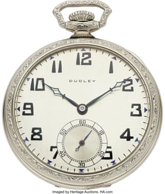 54316: Dudley Masonic, (Hamilton) Model Two Pocket Watc