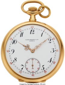 54244: Patek Philippe, Fine 18k Gold Pocket Watch, circ