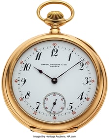 54246: Patek Philippe Large Gold Pocket Watch For Cady