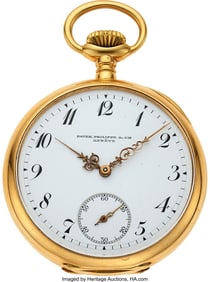 54247: Patek Philippe & Cie Heavy 18k Gold Pocket Watch