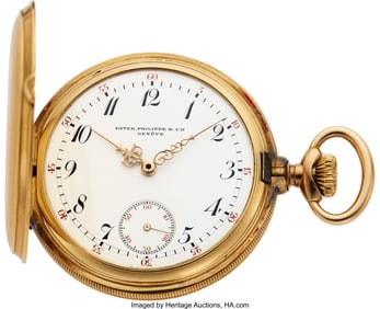 54250: Patek Philippe, Mint 18k Gold Hunters Case, circ