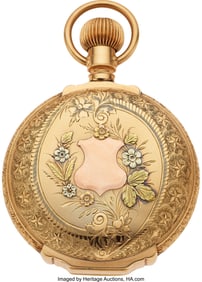 54334: Waltham, Massive Multicolor Gold Box Hinge, O'Ha