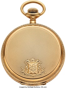 54339: Waltham, Choice 14k Gold Private Label Hunter, c