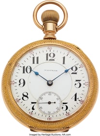 54340: Waltham, 21 Jewel Model 92 Vanguard RR Watch, ci