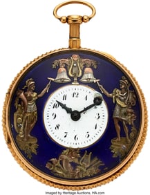 54264: Swiss, Gold Two-Motion Quarter Hour Repeating Au
