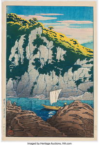 25026&colon; Kawase Hasui &lpar;Japanese&comma; 1883-1957&rpar; Horai Rock&comma; K