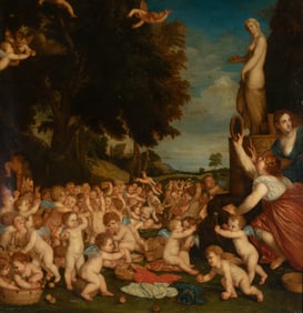 69059: Roman School (17th Century) The worship of Venus