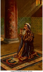 69083: Rudolf Ernst (Austrian, 1854-1932) Prayer in the